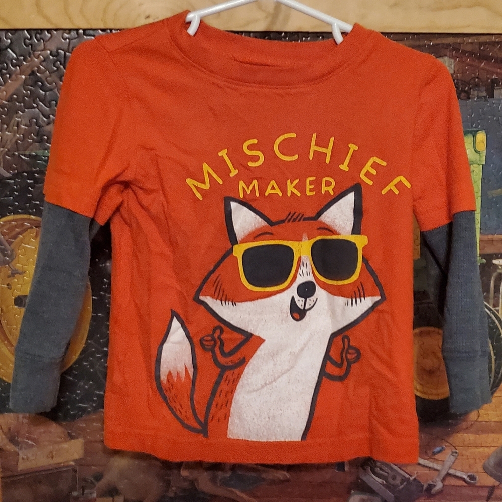 Fox mischief baby long sleeve tshirt